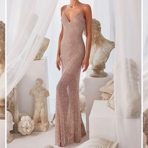 ALAMOUR THE LABEL ELSA NUDE GOWN